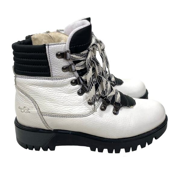 Bos. & Co. Gator Prima Fur Leather Boots Zip Up Ankle Ice Grip Insulated Size 37 - Picture 2 of 12